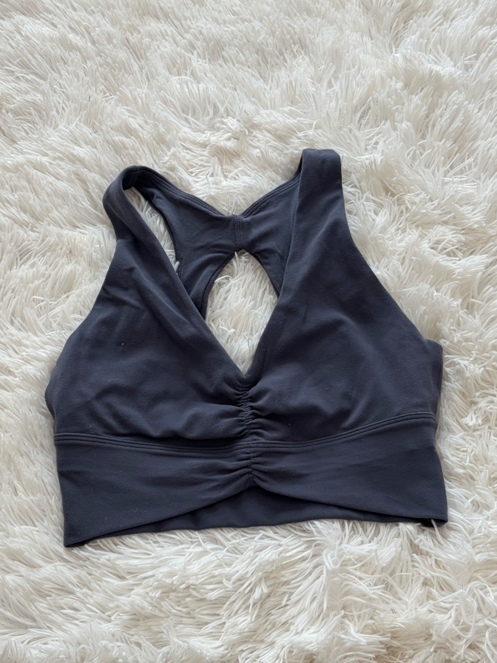 Aritzia BUTTER Volley Sports Bra Blue-Gray Size XS